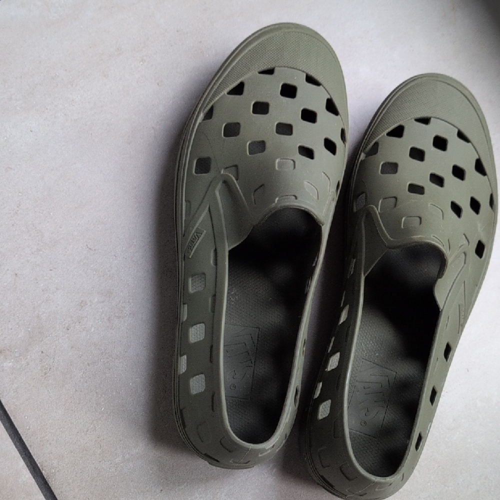 Green Slip-On Shoes